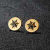 Stainless Steel Asymmetric Stud Earrings