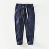 Men's Linen Drawstring Pants with Pockets