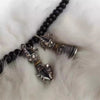 Tibetan Copper Vajra and Bell Pendant with Engraved Mantra
