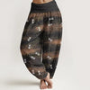 Women's Harem Pants Elastic Waist Floral Print Loose Yoga Trousers
