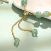Jade Rabbit Green Stone Bead Bracelet