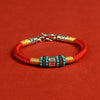 Six True Words Sterling Silver Braided Bracelet