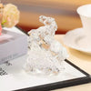 Glass Horse Figurine, Chinese Zodiac Decoration for Home