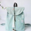 Embroidered Large Capacity Canvas Backpack