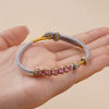 Peach Blossom Design Wealth String Bracelet