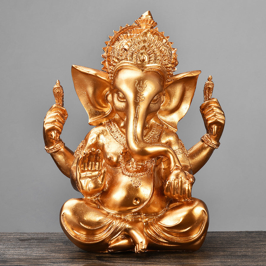 Ganesha Resin Statue Southeast Asian Home Decor