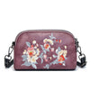 Floral Embroidered Mini Crossbody Bag, Soft Shoulder Purse