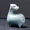 Ceramic Chinese Zodiac Tea Pet, Celadon or Ge Kiln Glaze