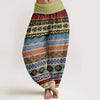 Women's Harem Pants Elastic Waist Floral Print Casual Yoga Trousers