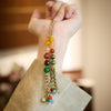 Handmade Agate Five Gods of Wealth Car Hanging Decoration