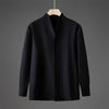 Men's Solid Fall Long Sleeve Hidden Half Button Design Men's Shirts