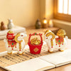 Resin Goat Figurine with Fortune Bag or Treasure Bowl