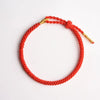 Hand-Woven Adjustable Red String Bracelet for Protection