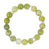 Zebra Jasper Bead Bracelet with Crystal Accents