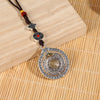 Handwoven Keychain with Prayer Wheel and Vajra Charms