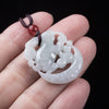 Jade Rabbit Pendant Necklace, Natural Ice-Nu Chinese Zodiac Protection