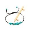 Natural Crystal Chip Bracelet Cord