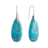 Emperor Stone Earrings Natural Teardrop Gemstone Dangles