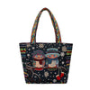 Embroidered Canvas Tote Bag with Elephant or Butterfly Design