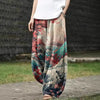 Women's Wide Leg Pants With Pockets, Printed Harem Trousers