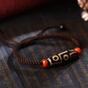 Tibetan Nine-Eye Dzi Bead Agate Bracelet