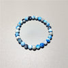 Galaxy Agate Bracelet, Cosmic Stone Beads