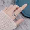 Sterling Silver Koi Fish and Lotus Ring