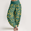 Women's Harem Pants Elastic Waist Floral Print Casual Yoga Trousers