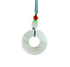 Golden Silk Jade Peace Buckle Pendant Necklace