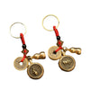 Chinese Zodiac Keychain with Five Emperor Coins and Gourd
