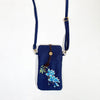 Embroidered Floral Crossbody Bag for Phone and Essentials