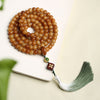 Bodhi Seed Mala Bracelet 108 Beads Lotus Dzi Charm