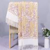Embroidered Cashew Flower Shawl, Rayon Winter Wrap