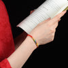Multicolor Red String Alloy Buckle Protection Bracelet