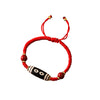Tibetan Dzi Bead Bracelet, Agate Protection Charm