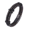 Braided Leather Dragon Bracelet for Men and Women