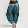 Women's Cotton Harem Pants with 3D Digital Print