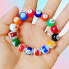 Pixiu Bracelet with Glass Beads and Gold-Tone Charm