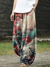 Women's Wide Leg Pants With Pockets, Printed Harem Trousers