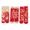 Red Dragon Cotton Crew Socks for Men and Women