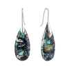 Emperor Stone Earrings Natural Teardrop Gemstone Dangles