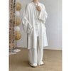 Men's Meditation Cloth Long Sleeve Frog-Button Shirt and Pants Set