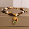 Bamboo Segment Crystal Bracelet with Pearl