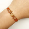 Sunstone Citrine Stone Chip Bracelet