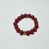 Garnet Cinnabar Lucky Bead Pixiu Rose Protection Ring