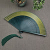 Gradient Handheld Bamboo Folding Fan for Dance and Home