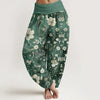 Women's Harem Pants Elastic Waist Floral Print Loose Yoga Trousers