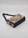Embroidered Canvas Crossbody Bag, Floral and Peacock Designs