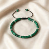 Natural Stone Spacer Bead Adjustable Bracelet