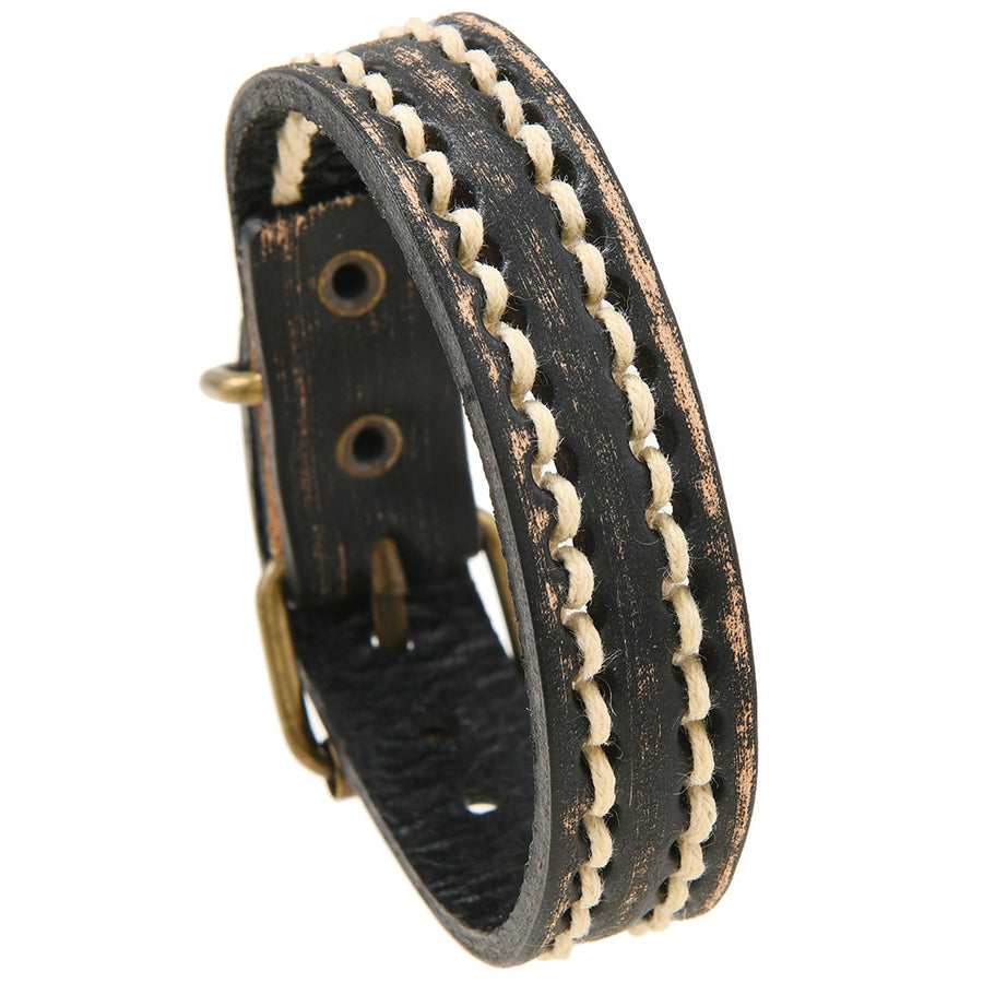 Handmade Vintage Leather Adjustable Buckle Bracelet